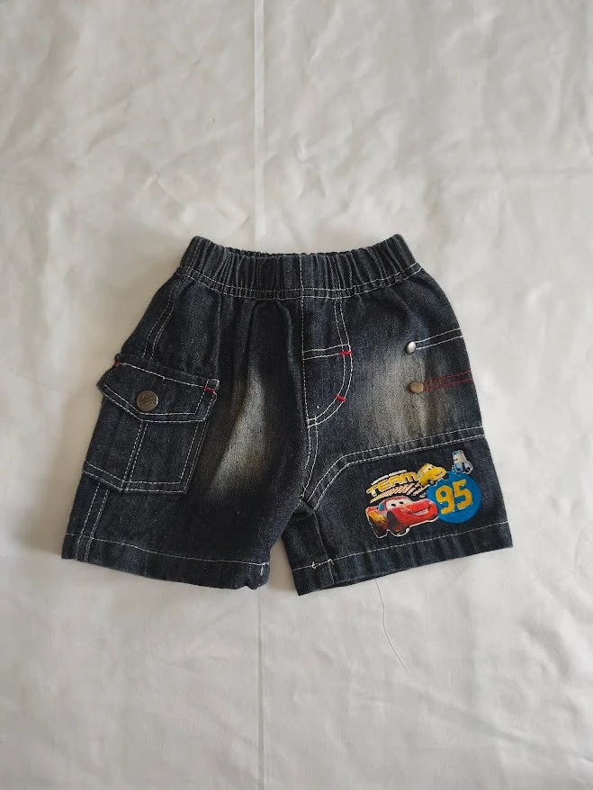 Short en jean Disney Pixar Cars 3 mois gris Flash McQueen